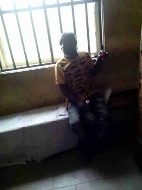 Calabar Cultist Who Killed Young Man Caught At A Bank In Akwa Ibom (Photos)